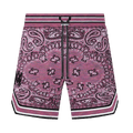Amiri Space Dye Bandana Shorts "Purple"