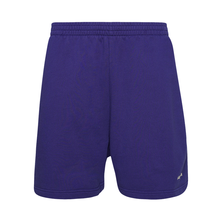 Balenciaga Logo Print Shorts "Indigo/Dirty White"