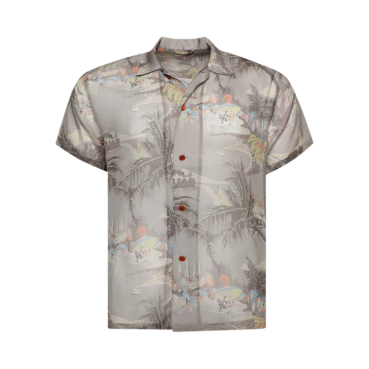 Bode Riviera Print Short-Sleeve Shirt "Multicolor"