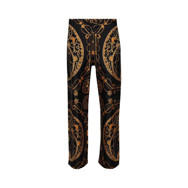 Marine Serre Ornament Jewelry Trousers "Black"