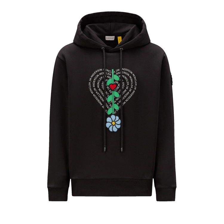 Moncler Genius x JW Anderson Logo Patch Drawstring Hoodie "Black"