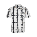 Nahmias Tie Dye Short-Sleeve Button Down Shirt "Green Tie Dye"