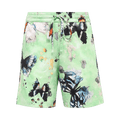 Nahmias Butterfly Silk Shorts "Green"