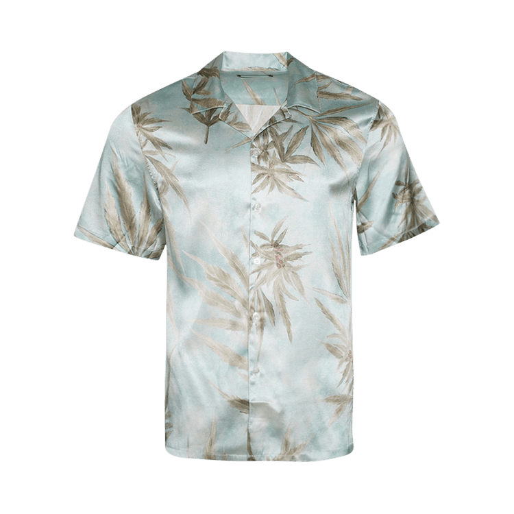 Nahmias Hawaiian Bowling Shirt "Ice Blue/Multicolor"