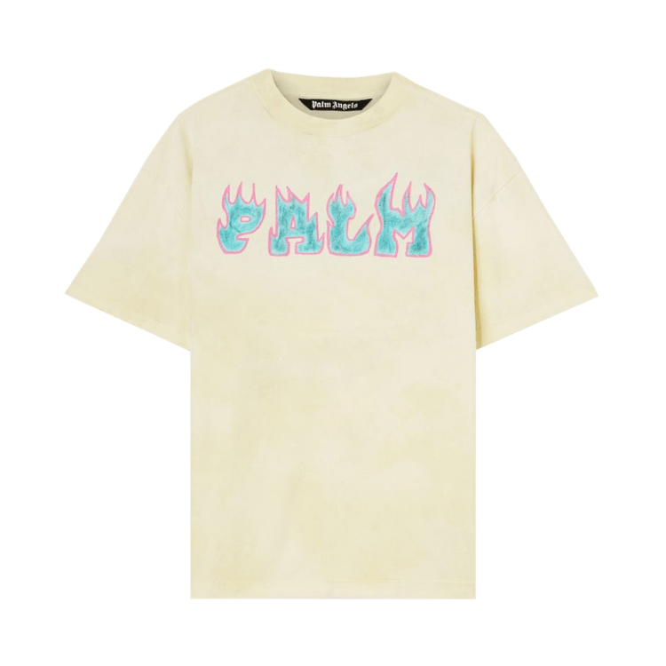 Palm Angels Flames Tee "White/Purple"