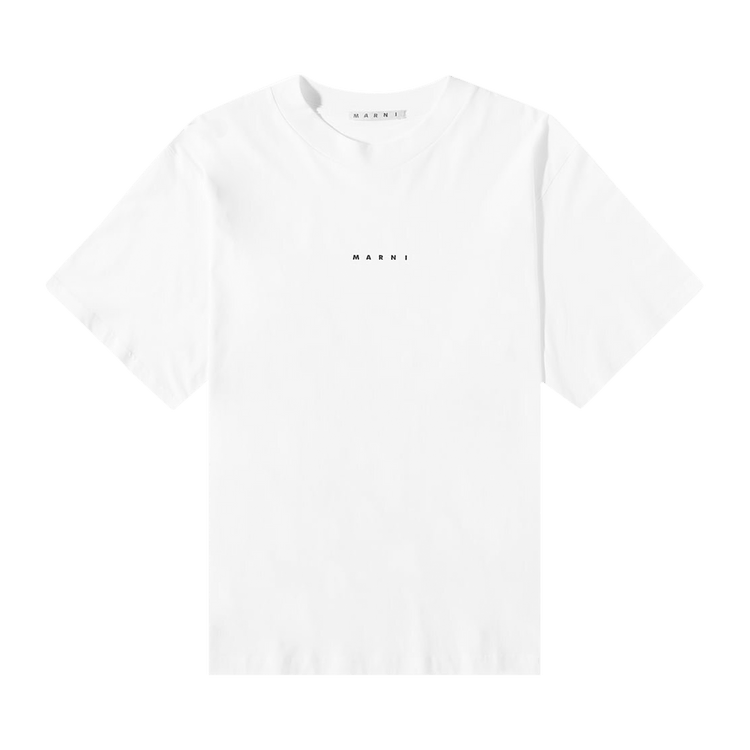 Marni Organic Cotton Jersey Logo T-Shirt II "Lily White"