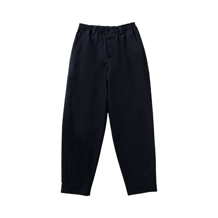 Marni Tropical Wool Cropped Drawstring Pants "Blublack"