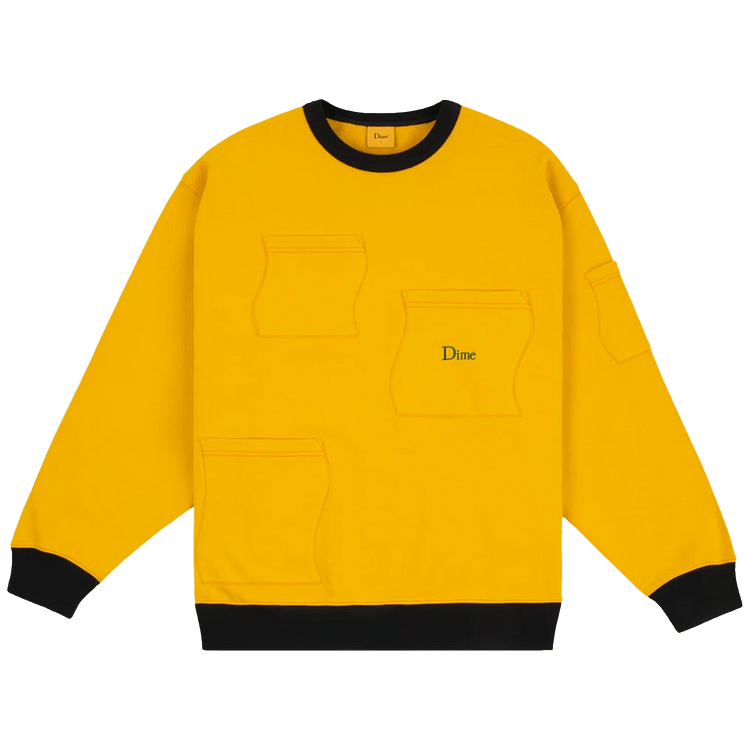Dime French Terry Pocket Crewneck "Yellow"