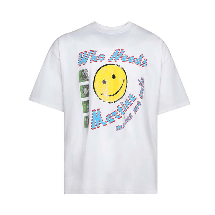 Martine Rose Oversized T-Shirt "White Acid"