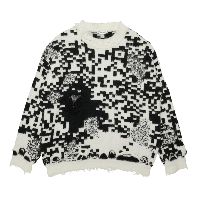 JW Anderson QR Code Jumper "White/Black"