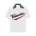 Valentino Logo Short-Sleeve Shirt "White"