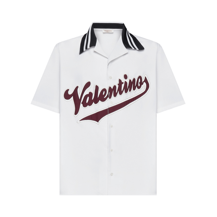 Valentino Logo Short-Sleeve Shirt "White"