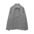 Kenzo Pixel Stripe Denim Jacket "Blue Denim"
