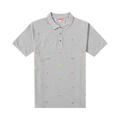 Kenzo Pixel Slim Polo "Pearl Grey"