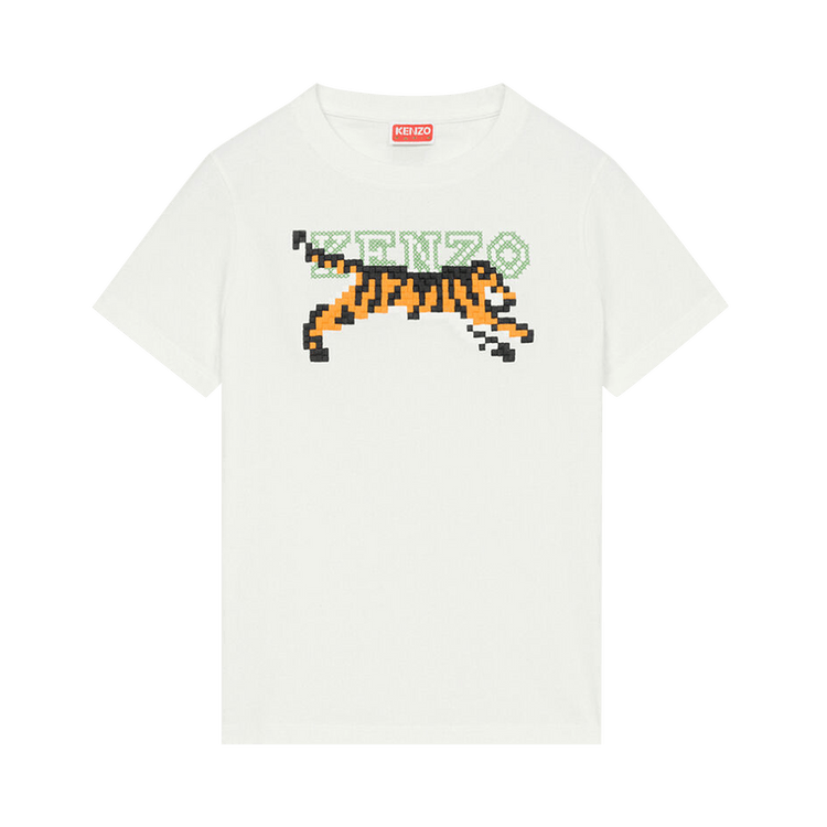 Kenzo Pixel Tiger Classic T-Shirt "Off White"