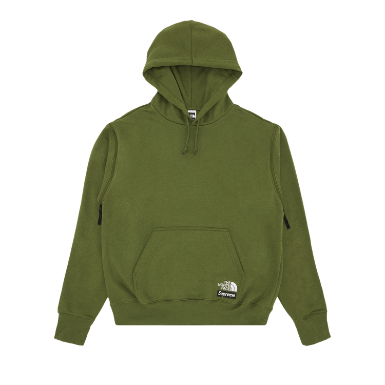 Supreme x The North Face Convertible Hooded Sweatshirt "Olive"