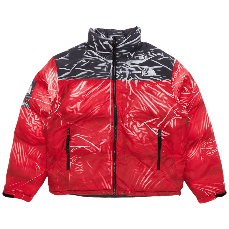 Supreme x The North Face Printed Nuptse Jacket "Red"