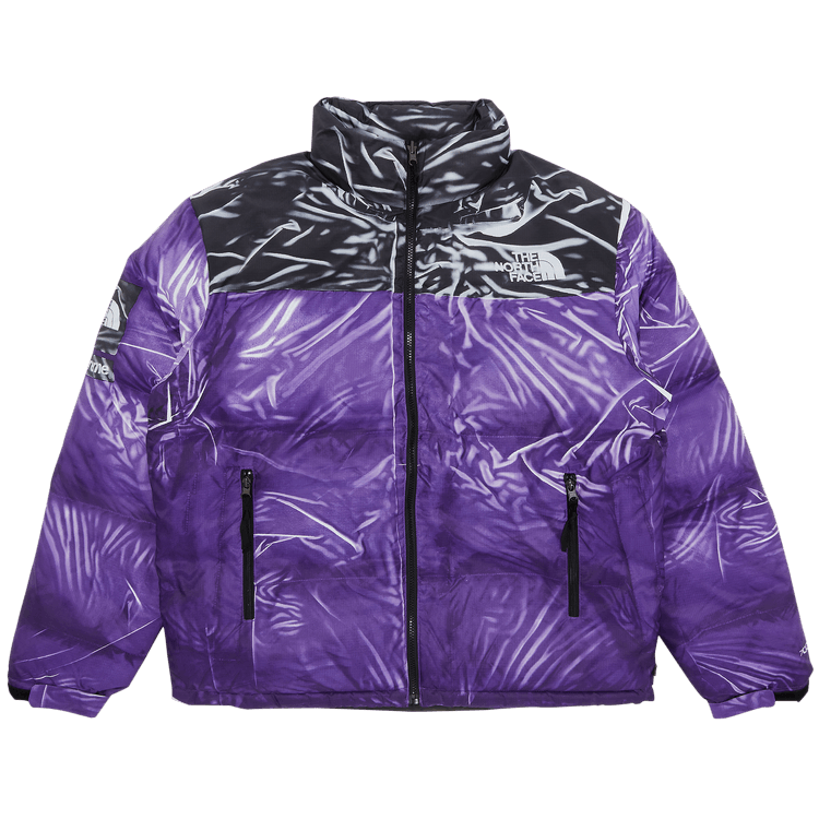 Supreme x The North Face Printed Nuptse Jacket "Purple"