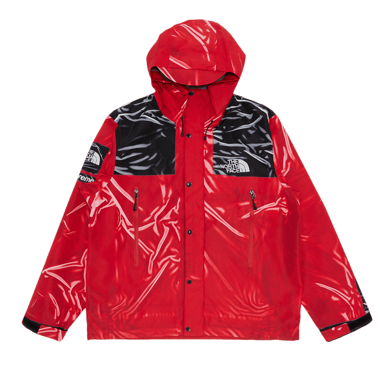 Supreme x The North Face Printed Taped Seam Shell Jacket "Red"