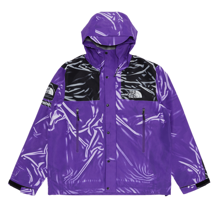 Supreme x The North Face Printed Taped Seam Shell Jacket "Purple"