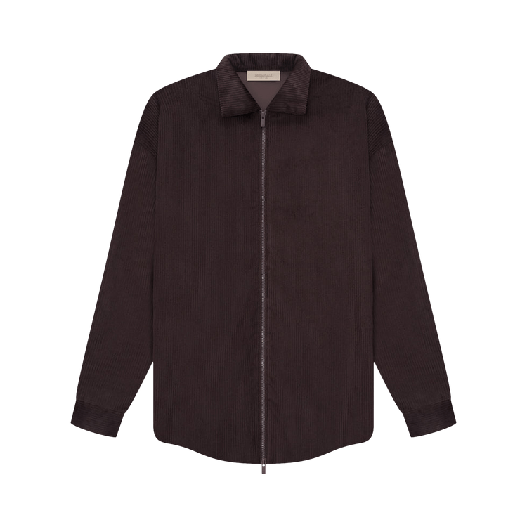 Fear of God Essentials Corduroy Shirt Jacket "Plum"