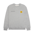 Helmut Lang Graphic Print Crewneck Sweatshirt "Vapor Heather"
