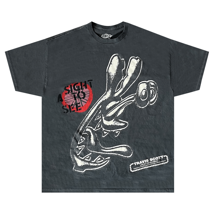 Cactus Jack by Travis Scott O2 Live A Sight To See Tee "Charcoal"