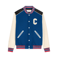 CELINE Oversized Wool Teddy Jacket "Cobalt"