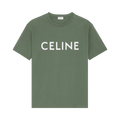 CELINE Loose T-Shirt "Khaki/Off White"
