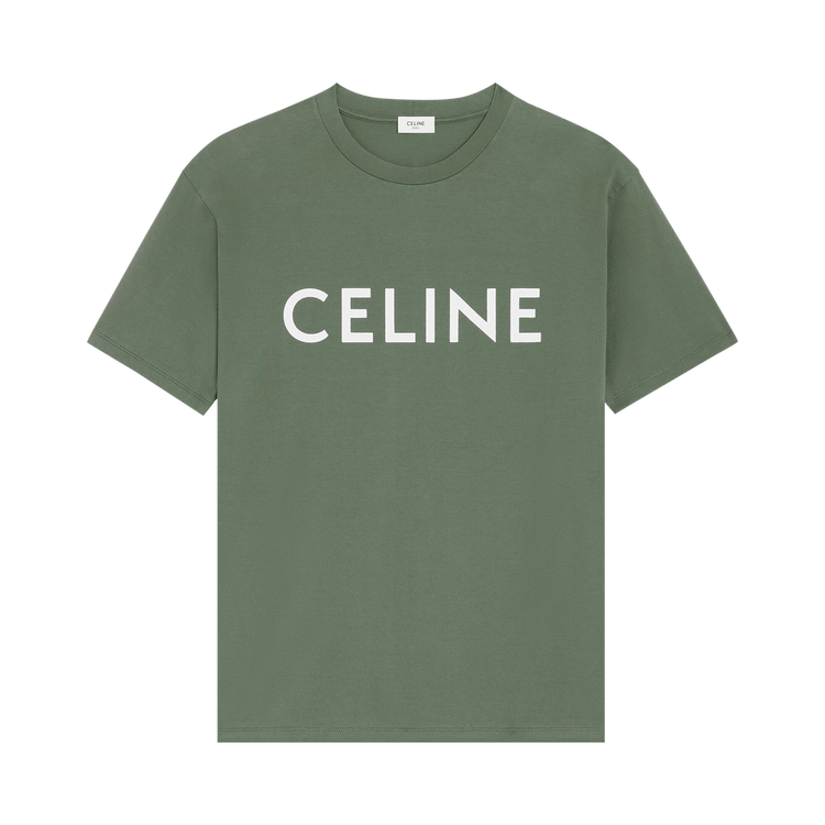CELINE Loose T-Shirt "Khaki/Off White"