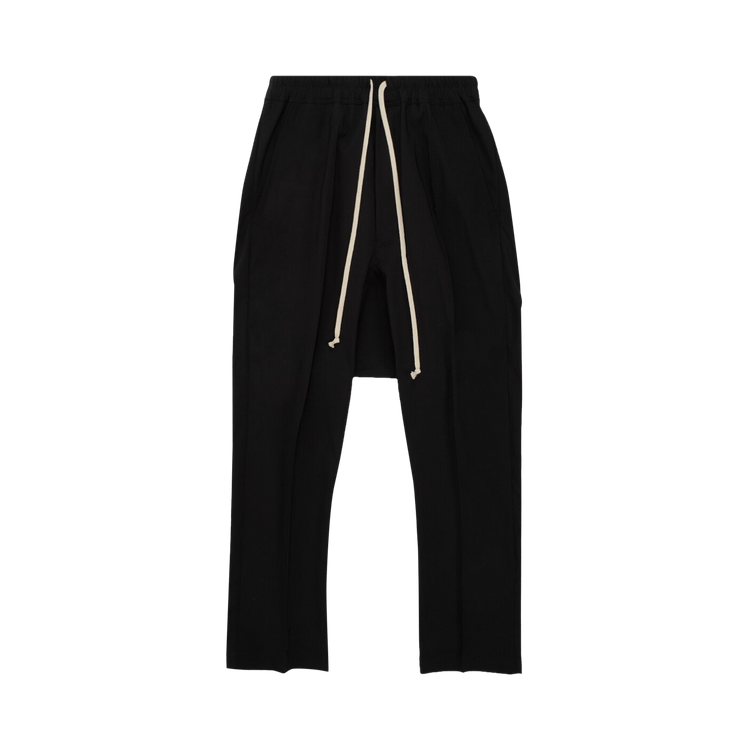 Rick Owens Drawstring Cropped Pants "Black"