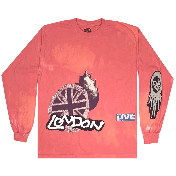 Cactus Jack by Travis Scott O2 Live Long-Sleeve "Pink Tie-Dye"
