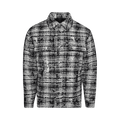 Amiri Tweed Padded Overshirt "Black/White"