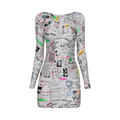 Coperni Twisted Cut Out Jersey Dress "Multicolor"