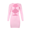 Coperni Cut Out Jersey Dress "Light Pink"