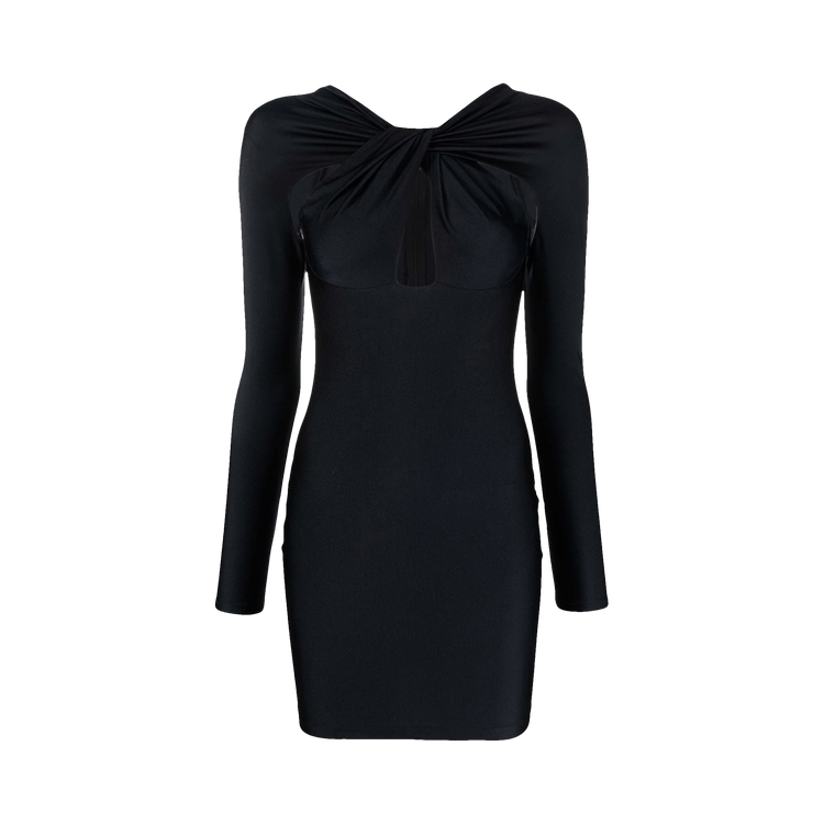 Coperni Cut Out Draped Dress "Black"