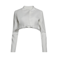 Coperni Cropped Belted Jacket "White"
