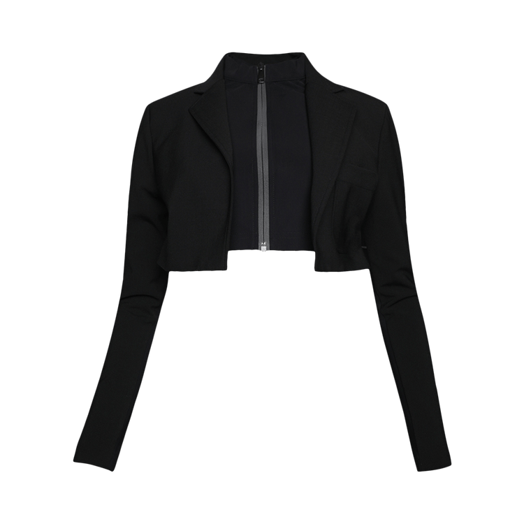 Coperni Hybrid Cropped Tailored Jacket "Black"