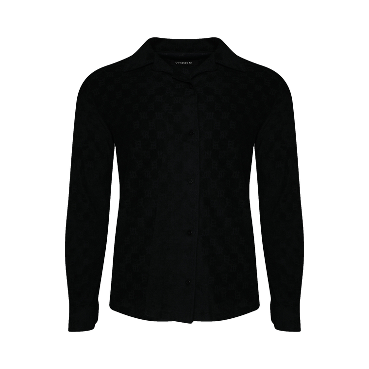 MISBHV Towelling Monogram Long-Sleeve Shirt "Black"