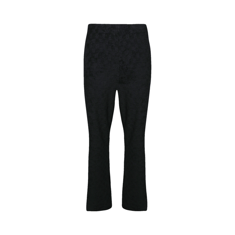 MISBHV Towelling Monogram Trousers "Black"