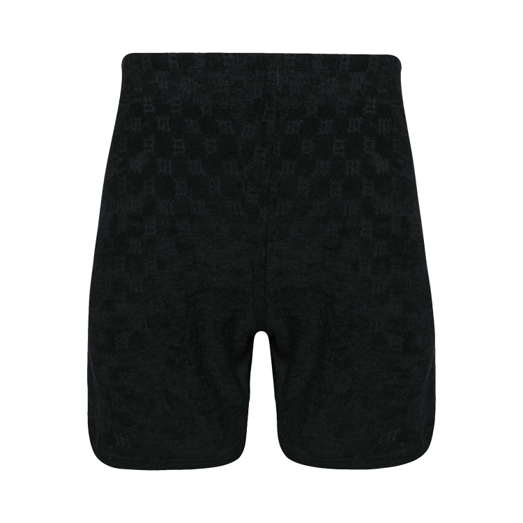 MISBHV Towelling Monogram Shorts "Black"