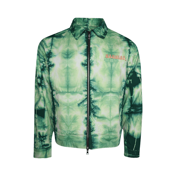Nahmias Tye Dye Zip Up Worker "Green Tie-Dye"