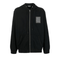 Raf Simons Zipped Hoodie With RS Hand Signs On Sleeves "Black"