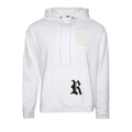 Raf Simons Destroyed Regular Fit Hoodie With R Print On Pocket "White"