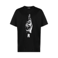 Raf Simons Oversized T-Shirt With Hand Sign Print "Black"