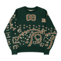 Rhude Bandana Knit Crewneck "Green"
