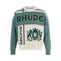 Rhude Palm Knit Crewneck "Ivory/Sage"