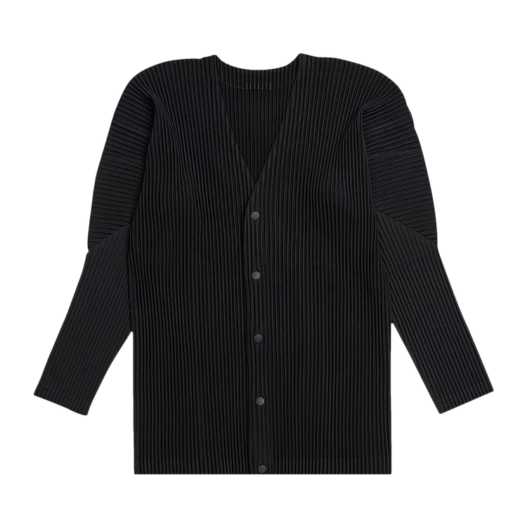 Homme Plissé Issey Miyake Basic Cardigan "Black"