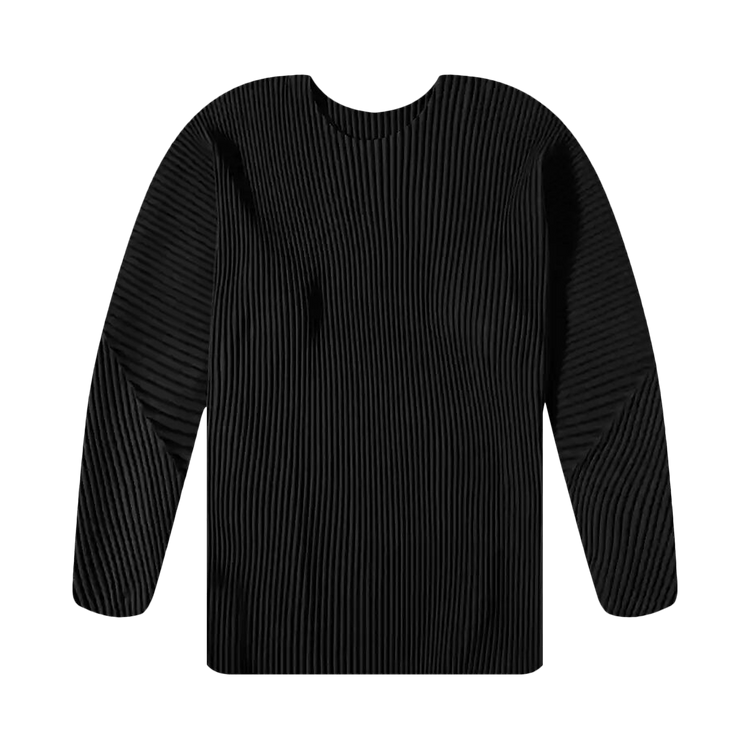 Homme Plissé Issey Miyake Long-Sleeve Top "Black"