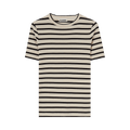 Jil Sander Stripe T-Shirt "Beige/Black"